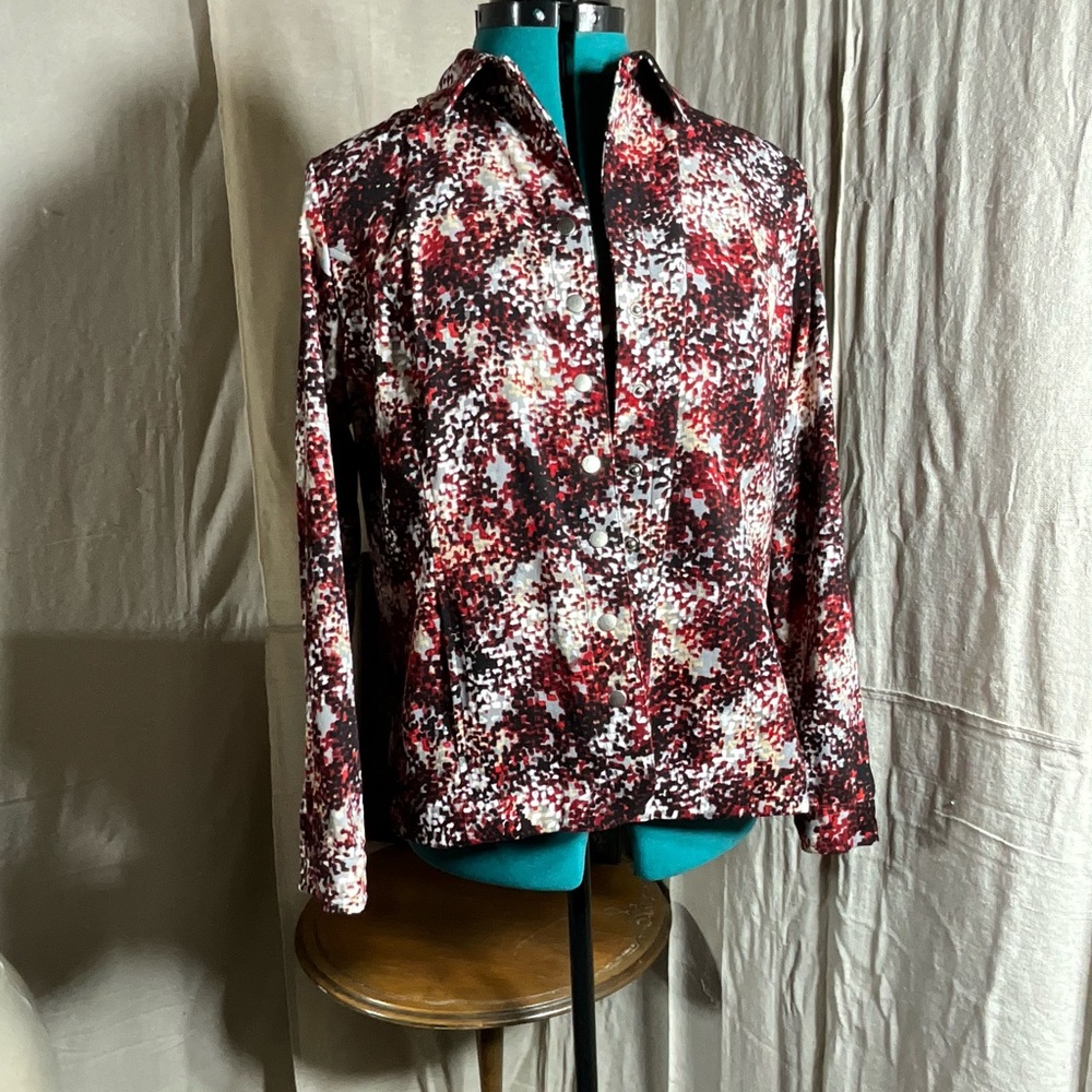 Beautiful jacket.  Christopher & Banks brand.  Petite large